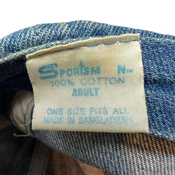 Hooters Pittsburgh Vintage Denim Strapback Hat Cap 90's 80's Retro Dad Defunct - Picture 8 of 9